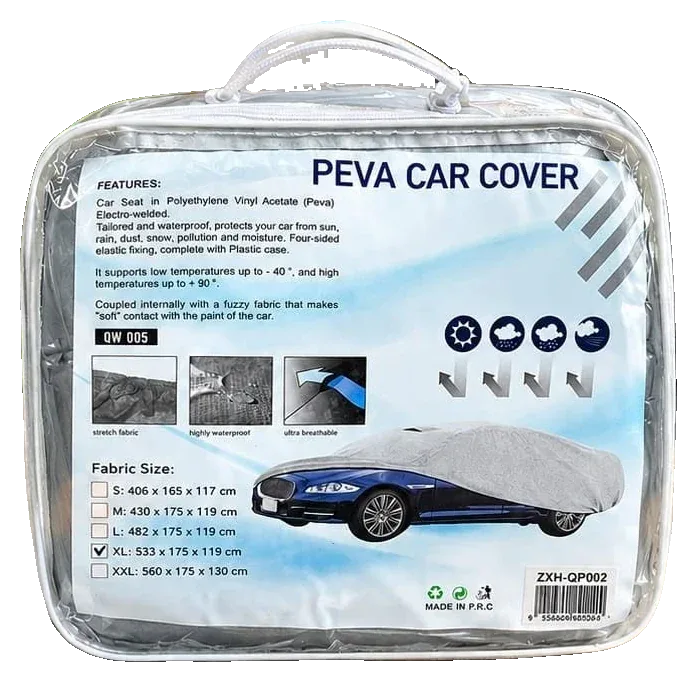 Forro impermeable PEVA para carro con su bolso
