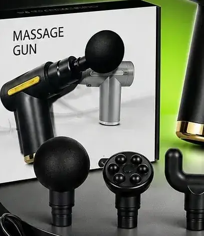 Pistola de masaje Masajeador Smart con sus cabezales