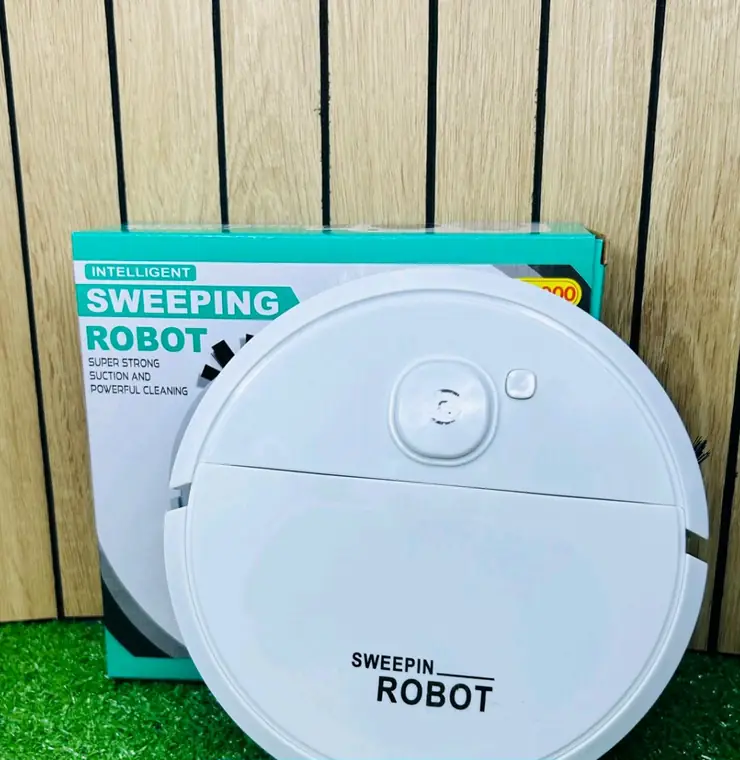 Mini robot aspiradora Sweeping Robot con su empaque